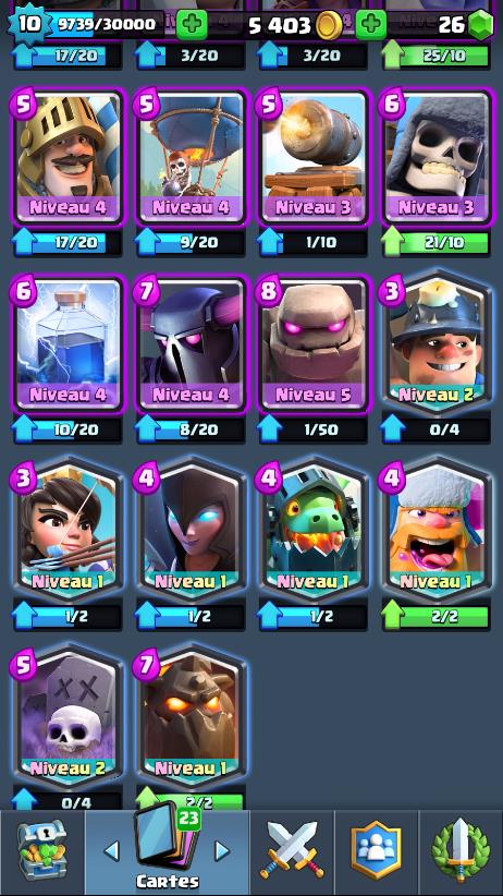Comment Avoir Des Cartes Légendaires Clash Royale Présentation 98+ imagen niveau max carte clash royal - fr.thptnganamst